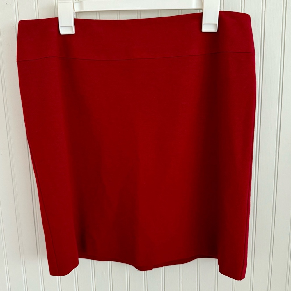 Talbots Red Pencil Skirt size 14P - Picture 1 of 3